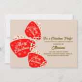 Mok voor warme chocolade voor kerstfeestjes kaart (Voorkant)