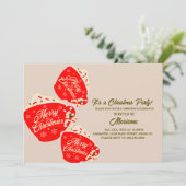 Mok voor warme chocolade voor kerstfeestjes kaart (Staand voorkant)