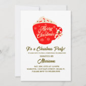 Mok voor warme chocolade voor kerstfeestjes kaart (Voorkant)