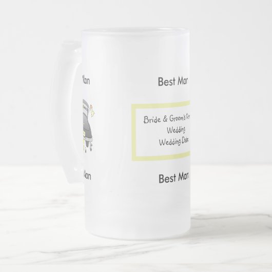 Mok voor weddenschap Glass Beer (Voorkant links)