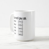 mok voor werkkoffie. (Voorkant links)