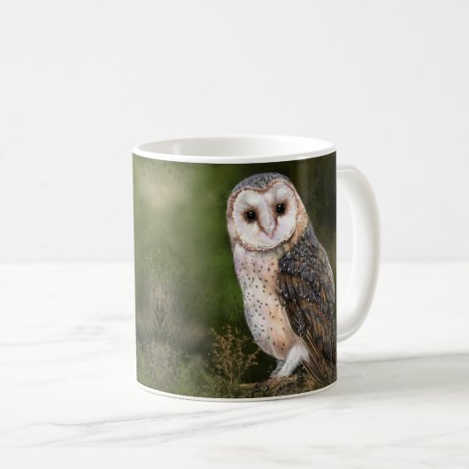 Mok voor westerne Barn Owl - Modern (Voorkant rechts)
