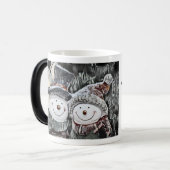 Mok voor winters, kerstmis en sneeuwvrouw (Voorkant links)