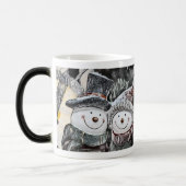 Mok voor winters, kerstmis en sneeuwvrouw (Links)