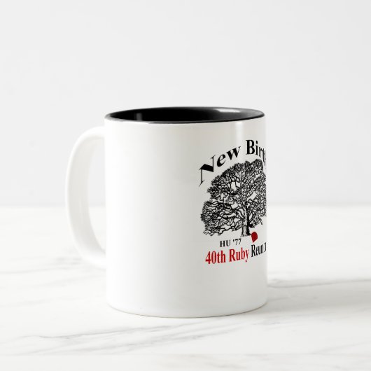 Mok voor witte en zwarte koffie (Voorkant links)