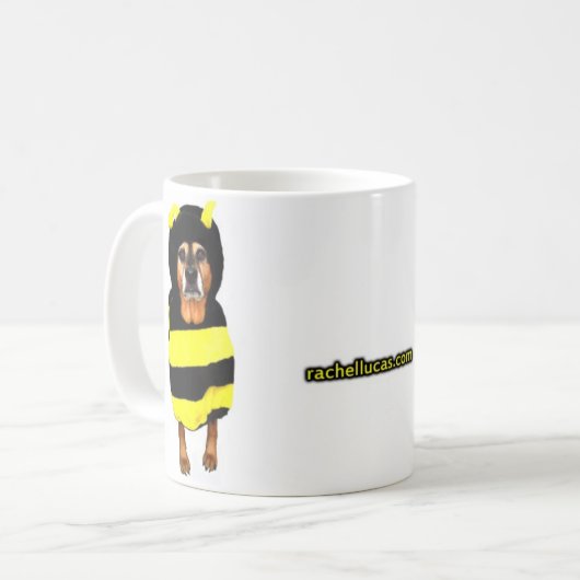 Mok voor zachtste bijenkoffie (zonder achtergrond) (Voorkant links)