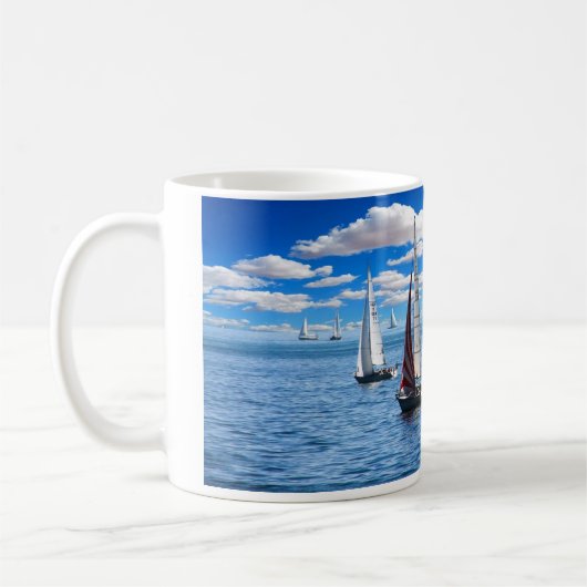 Mok voor zeilboot (Links)