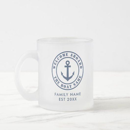 Mok voor zeilor met kikkervisje (Links)