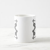 Mok voor Zodiac Art Deco Design Coffee (Center)