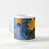 Mok voor zonnebloemen in Sky (Voorkant links)