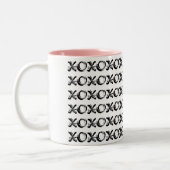 Mok voor zwart-wit design XOXO (Links)