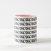Mok voor zwart-wit design XOXO (Center)
