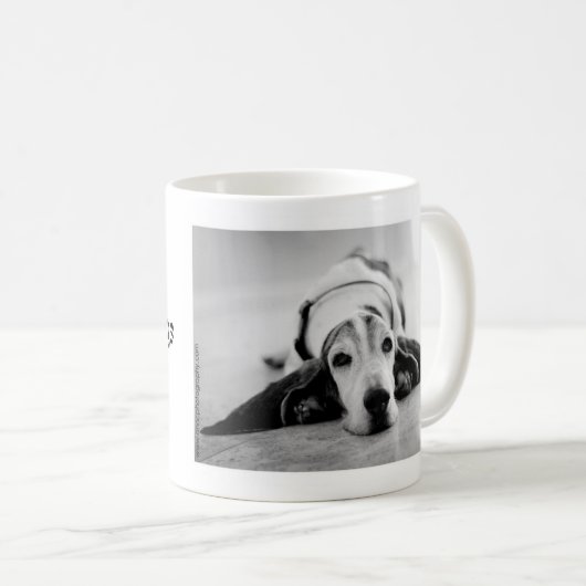 Mok voor zwart-witherbergen (Voorkant rechts)