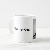 Mok voor zwart-witherbergen (Voorkant links)