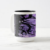 Mok voor zwarte en Paarse Gothic (Voorkant links)