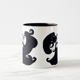Mok voor zwarte en witte bendes