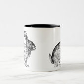 Mok voor zwarte en witte bondskonijnenkoffie (Center)
