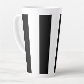 Mok voor zwarte en witte gestreept verticale koffi (Linkerhoek)