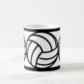 Mok voor zwarte en witte volleybalkkoffie (Center)