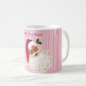 Mok voor zwarte kerstman met kruidenstreep (Voorkant rechts)