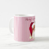 Mok voor zwarte kerstman met kruidenstreep (Voorkant links)