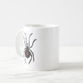 mok voor zwarte weduwe spinkoffie (Voorkant links)