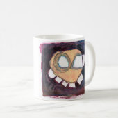 mok voor zwevende kop koffie. (Voorkant rechts)