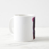 mok voor zwevende kop koffie. (Voorkant links)