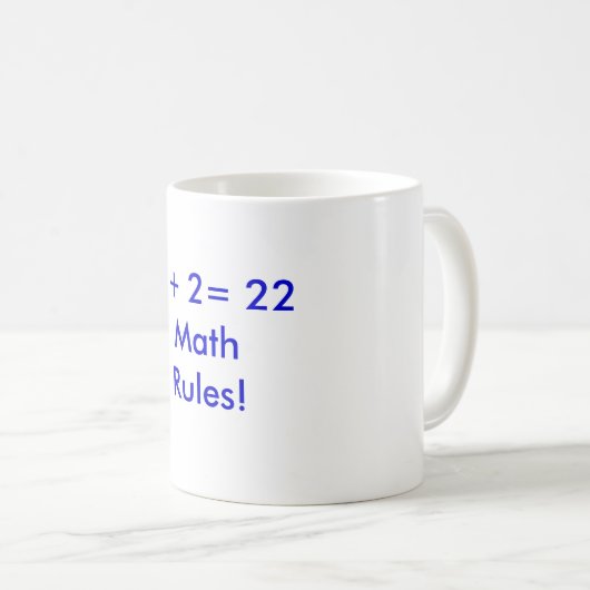 Mok voorschriften wiskunde (Voorkant rechts)