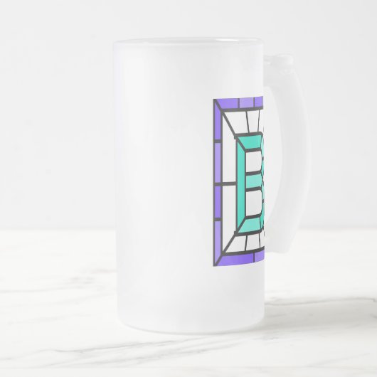 Mok, voorzijde, persoonlijke voorkeur matglas bierpul (Voorkant rechts)