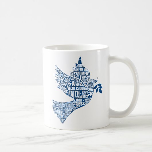 Mok: Vredesinstrumenten (St. Francis) Koffiemok (Rechts)