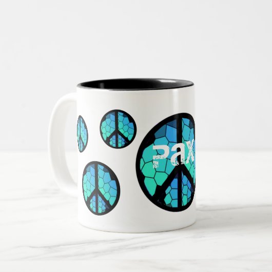 Mok vredessymbool - Pax! (Voorkant links)