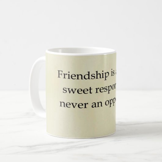 Mok vriendschap (Voorkant links)