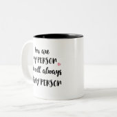 Mok vriendschap - Je bent mijn persoon (Voorkant links)