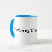 Mok vrouw of Lady Plumber (pas het aan) (Voorkant links)