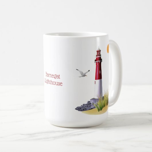Mok vuurtoren van Barnegat (Voorkant rechts)
