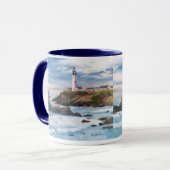 Mok vuurtoren van duif (Voorkant links)