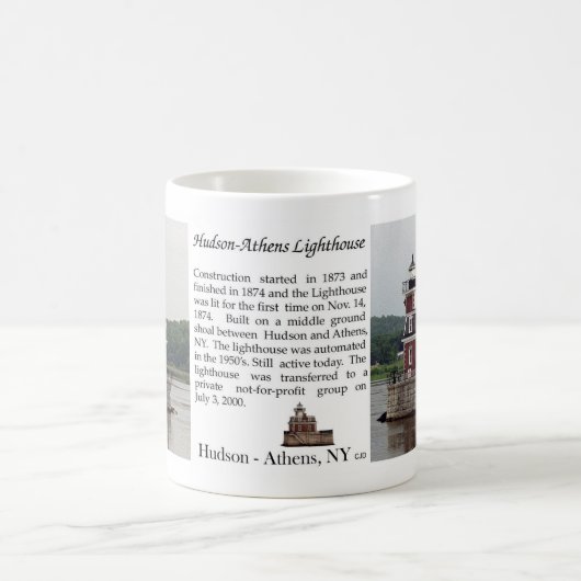 Mok vuurtoren van Hudson Athens (Center)