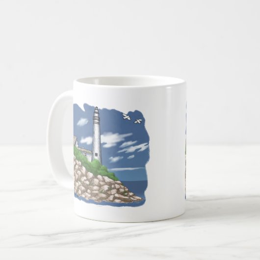 Mok vuurtoren van Manitou (Voorkant links)