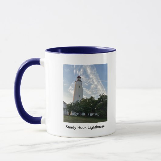 Mok vuurtoren van Sandy Hook (Links)