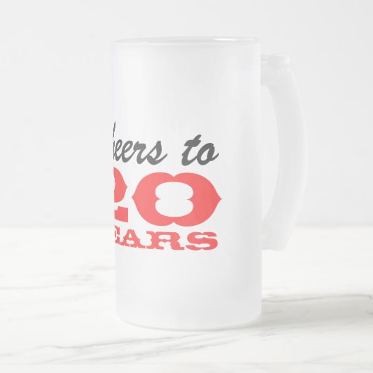 Mok waardering werknemers | 20e verjaardag (Voorkant rechts)