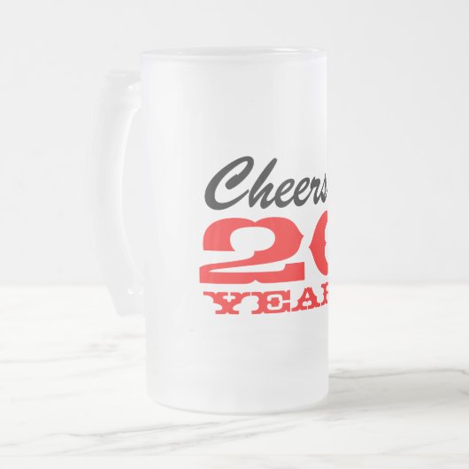 Mok waardering werknemers | 20e verjaardag (Voorkant links)