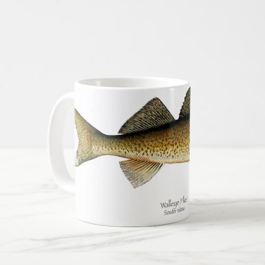 Mok "Walleye Pike Fish Coffee" (Voorkant links)