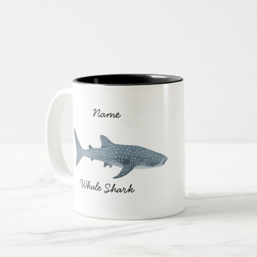 Mok walvishaai walvis zeekoffie (Voorkant links)