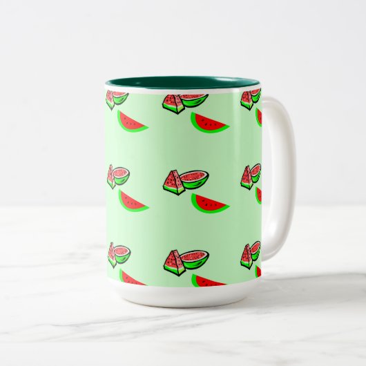 Mok watermeloenen koffie (Voorkant rechts)
