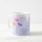 Mok waterverf bloemen (Voorkant links)