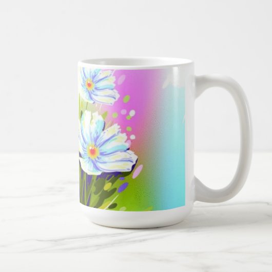 Mok waterverf bloemen (Rechts)