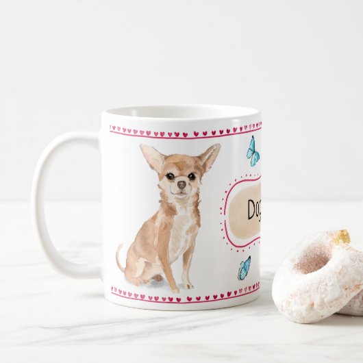Mok Waterverf Chihuahua (Met donut)