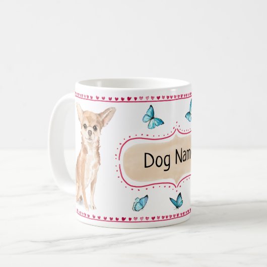 Mok Waterverf Chihuahua (Voorkant links)