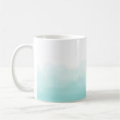 Mok Waterverf gradiënt Ombre Modern Turquoise (Links)